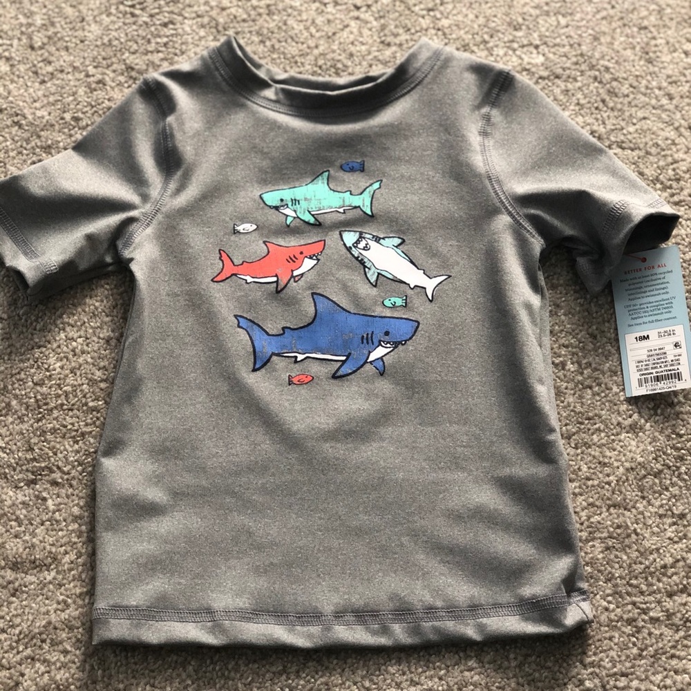 Toddler Boys Swim Shirt